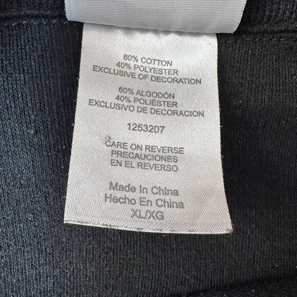 NHL Chicago Blackhawks Hockey Logo 1/4 Zip Pullover Ribbed Sweater Size XL Black - Picture 9 of 12